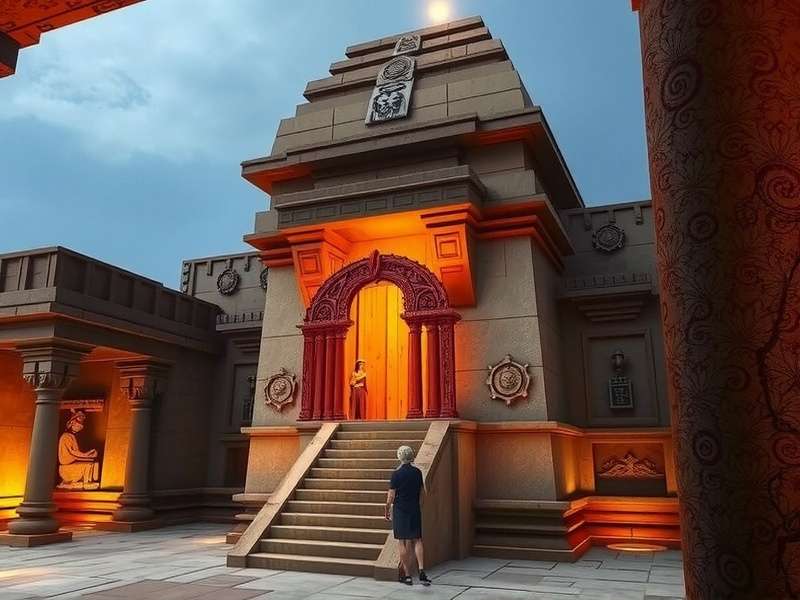 Temple Interior Puzzle